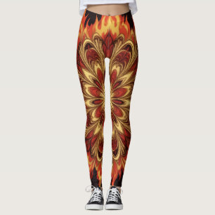 Vuur wiel leggings