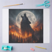 Vuur Wolf Tissuepapier (Craft)