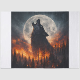 Vuur Wolf Tissuepapier