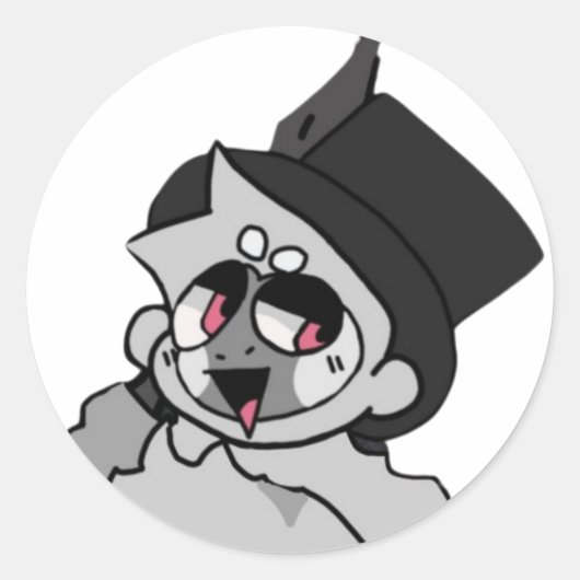 Vuuraapsticker Ronde Sticker (Voorkant)