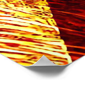 Vuurabstract textuur diagonaal poster (Hoek)