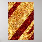 Vuurabstract textuur diagonaal poster (Voorkant)