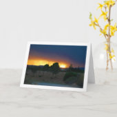 Vuurachtig Nachtlandschap met Boomgaard Kaart (Gele Bloem)