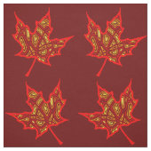 Vuurachtige Bladeren Stof (Swatch)