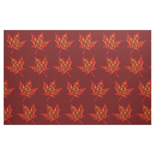 Vuurachtige Bladeren Stof (Fat Quarter)