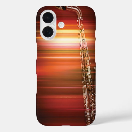 Vuurachtige Jazz Saxofoon Case-Mate iPhone Case (Achterkant)