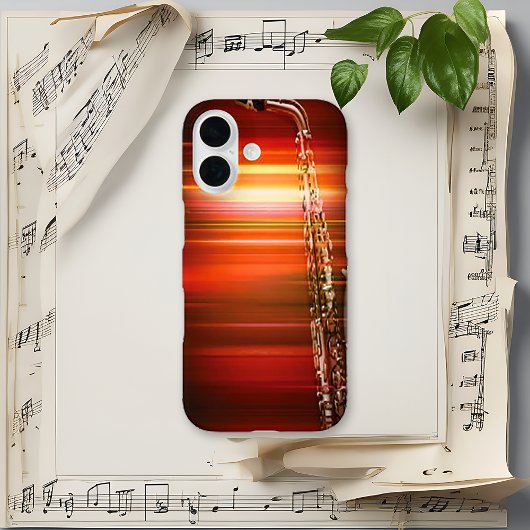 Vuurachtige Jazz Saxofoon Case-Mate iPhone Case