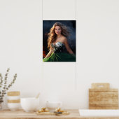 Vuurachtige Schoonheid Poster (Keuken)