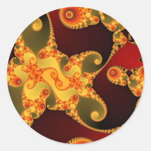 Vuurachtige Tentakels Stickers