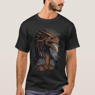 Vuurademende adelaar van vrijheid en kracht t-shirt