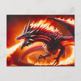 Vuurademende Dragon Briefkaart