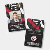 Vuurafdeling Aangepaste Logo Fotobrandblusfunctie- Badge (Voor- en achterkant)