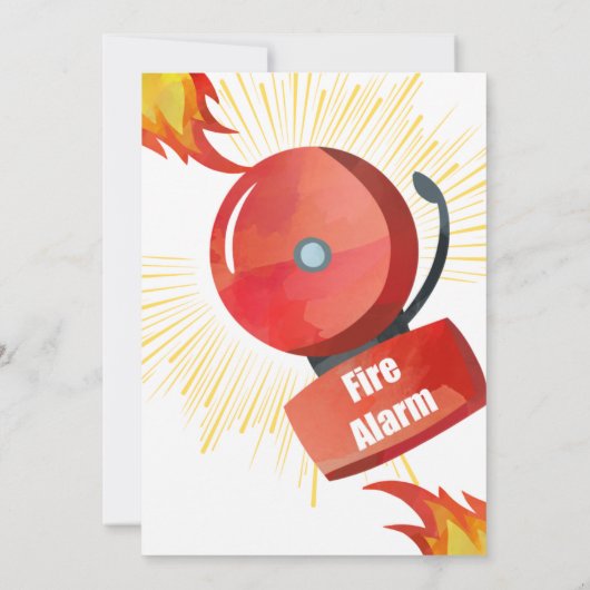 Vuuralarm Aannodiging Kaart (Achterkant)