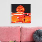 Vuurbal Canvas Afdruk (Insitu (Woonkamer))