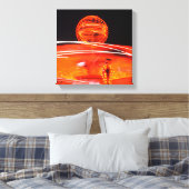 Vuurbal Canvas Afdruk (Insitu (Slaapkamer))