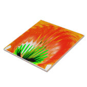 Vuurbal decoratieve kunst tegeltje (Zijkant)