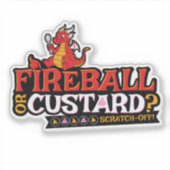 Vuurbal of Vla? | Dungeon Crawler Carl Sticker (Voorkant)