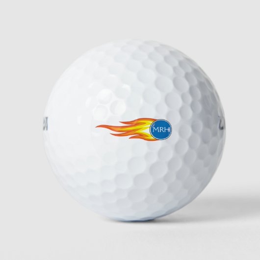Vuurbal op maat ontworpen en gepersonaliseerd golfballen (Voorkant)