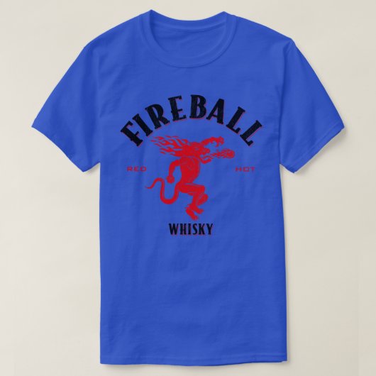 Vuurbal versleten whisky lot t-shirt (Design voorkant)