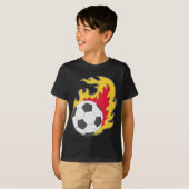 Vuurbal Voetbal T-shirt (Voorkant volledig)