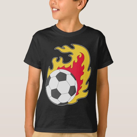 Vuurbal Voetbal T-shirt (Voorkant)