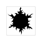 vuurbal zonnestraalzeemijpstempel rubberstempel (Afrduk)
