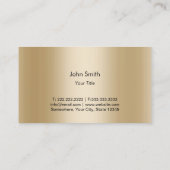 Vuurballimousine met moderne gouddriehoek visitekaartje (Achterkant)