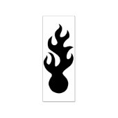 vuurbalsilhouet rubberstempel (Afrduk)