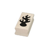 vuurbalsilhouet rubberstempel (Stempel)