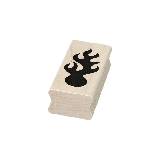 vuurbalsilhouet rubberstempel (Stempel)