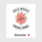 Vuurbalwaaier D&D-Sticker Sticker (Vel)