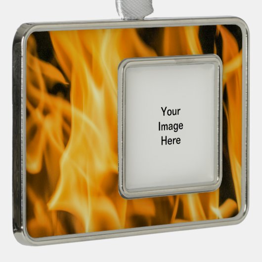 Vuurbedwerende versiering verzilverd omlijst ornament (Rechts)