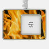 Vuurbedwerende versiering verzilverd omlijst ornament (Voorkant)