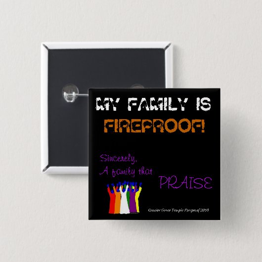 Vuurbestendige Button (Voorkant /achterkant)