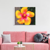 Vuurbladercanvas Canvas Afdruk (Insitu (Woonkamer))