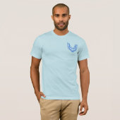 Vuurblauw. Trans T-shirt (Voorkant volledig)