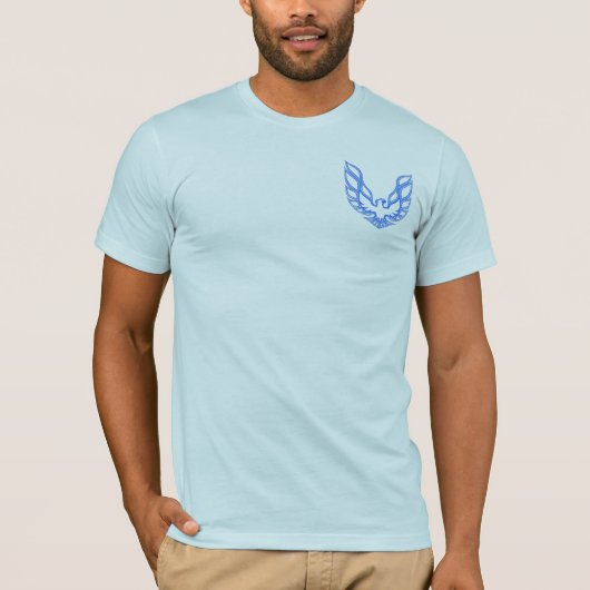 Vuurblauw. Trans T-shirt (Voorkant)