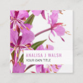 Vuurbloem visitekaartje (Voorkant)