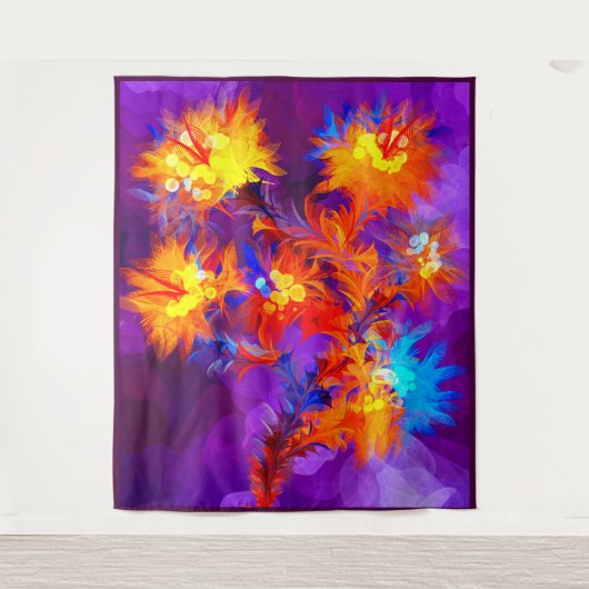 Vuurbloemen Wandkleed (Voorkant)