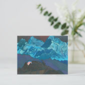 Vuurbloesem door Nicholas Roerich Feestdagenkaart (Staand voorkant)