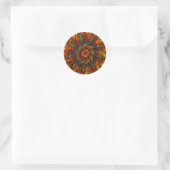 Vuurbloesem (Sticker) Ronde Sticker (Tas)