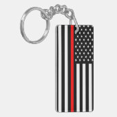 vuurboer verenigd in de verenigde naties met dunne sleutelhanger (Voorkant Links)