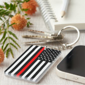 vuurboer verenigd in de verenigde naties met dunne sleutelhanger (Voorkant Rechts)