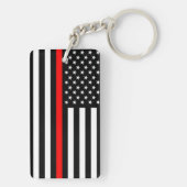 vuurboer verenigd in de verenigde naties met dunne sleutelhanger (achterkant)