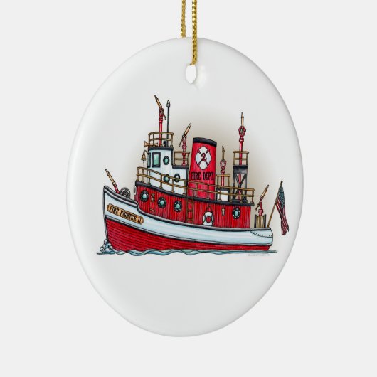 Vuurbootversiering Keramisch Ornament (Rechts)