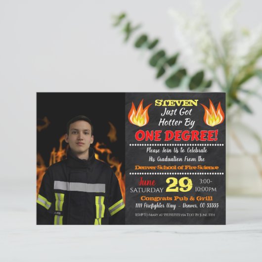 Vuurbrandbestrijding Afstuderen Kaart (Staand voorkant)