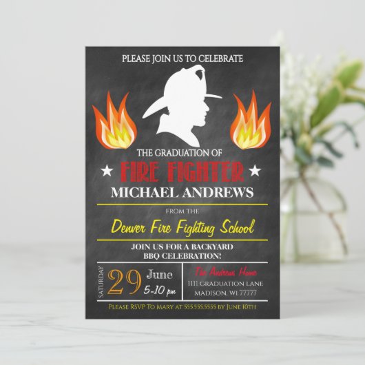 Vuurbrandbestrijding Afstuderen Kaart (Staand voorkant)