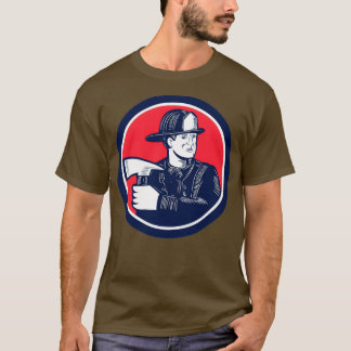 Vuurbrandblusbrandblusinstallatie voor vuurwapens t-shirt