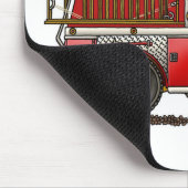 Vuurbrandblusbrandweer voor vrijwilligers muismat (Hoek)