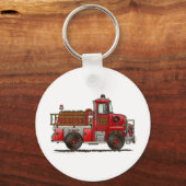Vuurbrandblusbrandweer voor vrijwilligers sleutelhanger (Voorkant)